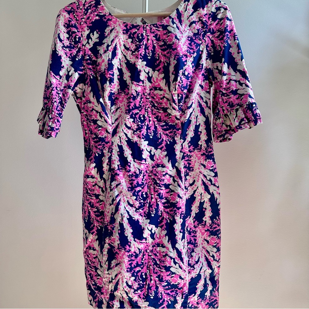 Lilly Pulitzer Fiesta Stretch Light Pascha Pink Aquadesiac Dress Size 2